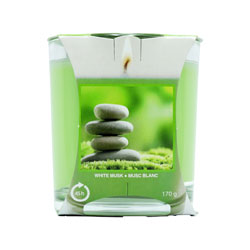 CANDLE JAR WHITE MUSK