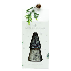 XMAS CERAMIC DIFFUSER & CANDLE WHITE SANDALWOOD