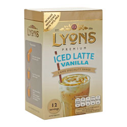 LYONS SACHETS ICED CAFFE LATTE VANILLA