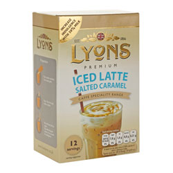 LYONS SACHETS ICED LATTE SALTED CARAMEL