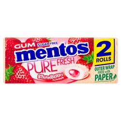 MENTOS PURE FRESH ROLL DUO STRAWBERRY