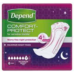 DEPEND MAX NIGHT PADS