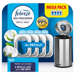 FEBREZE BIN FRESHENER REFILLS COTTON FRESH