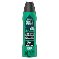 ORIGINAL SOURCE FOAMBURST TINGLY MINT & TEA TREE(C