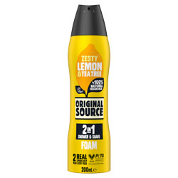 ORIGINAL SOURCE FOAMBURST ZESTY LEMON & TEA TREE(C