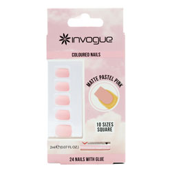 INVOGUE NAILS PINK SQUARE