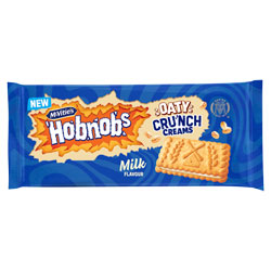 MCVITIES HOBNOBS OATY CREAM MILK BISCUIT