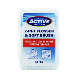 BEAUTY FORMULAS ACTIVE 2 IN 1 FLOSSER & SOFTBRUSH