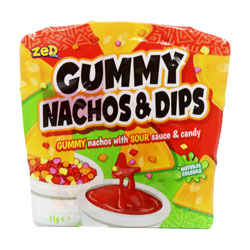GUMMY NACHOS AND DIP