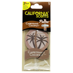 CALIFORNIA SCENT PALMS CAR FRESHENER COCONUT