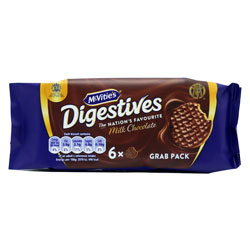 MCVITIES MILK CHOCOLATE DIGESTIVES 6 PK