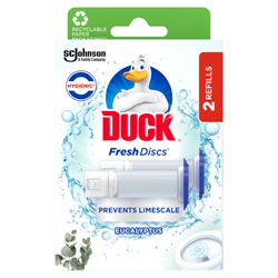 TOILET DUCK DISCS REFILL TWIN EUCALYPTUS