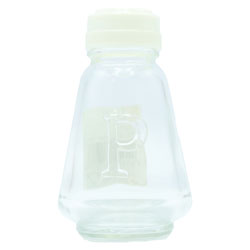 PEPPER POT WHITE LID