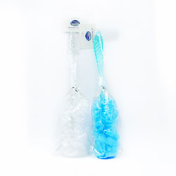 ATHENA MESH BATH BRUSH W/HANDLE