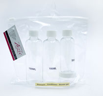 ZAZIE TRAVEL BOTTLES & BAG SET FOR HAIR & SKIN