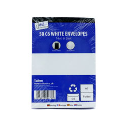 ENVELOPES C6 WHITE PEEL & SEAL