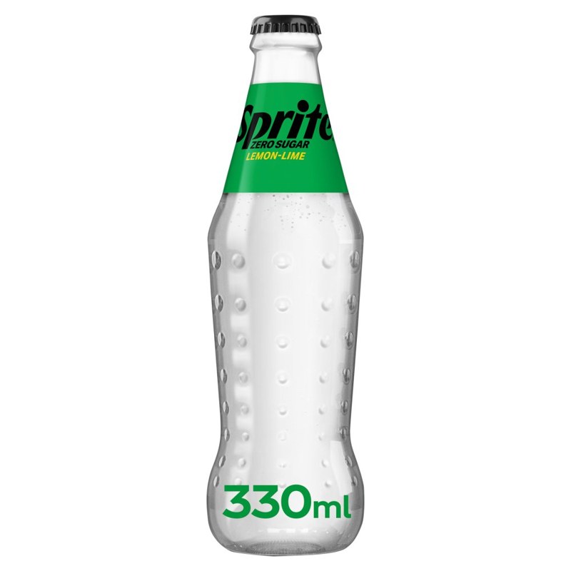 SPRITE ZERO GLASS BOTTLES