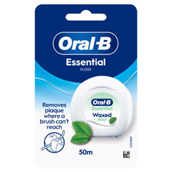 ORAL B ESSENTIAL FLOSS MINT WAXED