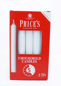 PRICES HOUSEHOLD CANDLES
