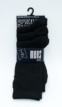 SOCKS MENS BLACK