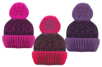 Hat Girls Pom Pom Rockjock Assorted Colours