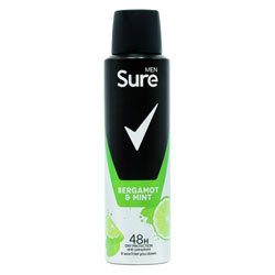Sure Antiperspirant Men Bergamot & Mint