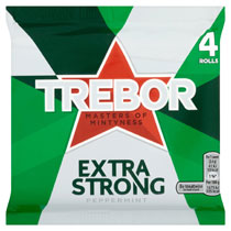 Trebor Extra Strong Peppermint 4 Pack multipack 165.2g x 12