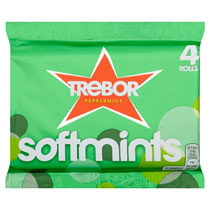 Trebor Softmint Peppermint 4 Pack multipack 179g x 18